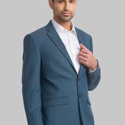 raymond Men Self Design Bandhgala Formal Blazer image 3