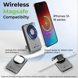 ultraprolink 10000 mAh 22.5 W Wired & Wireless With MagSafe Compact Pocket Size Power Bank image 4