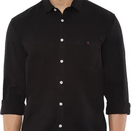 louis philippe Men Slim Fit Solid Spread Collar Casual Shirt-picture-14