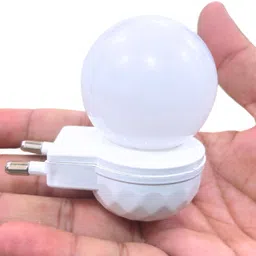 h decor 0.5 W Basic Round Plug & Play Night Bulb image 5