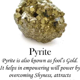 reiki crystal products Natural Pyrite Rough Stone 325 gms Regular Asymmetrical Crystal Stone image 2