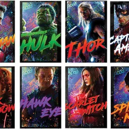 good hope Avengers Endgame Set of 8 Posters for Room & Office Paper Print-picture-23