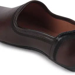 fausto Ethnic Fashion Festive Wedding Occasion Nagra Lightweight Slip On Jutis and Mojaris For Men image 2