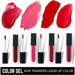 hsnayir Long Wear Matte Lipstick Waterproof & Smudge Proof Lipstick Combo (red, 64 ml) image 2