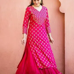 ugmaz Women Viscose Rayon Kurti Skirt Set-picture-22
