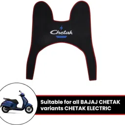 enemyt Electric Foot Mat Rubber Floor Mat Accessories Anti Skid Compatibl_enemyT Bajaj Chetak Two Wheeler Mat image 3