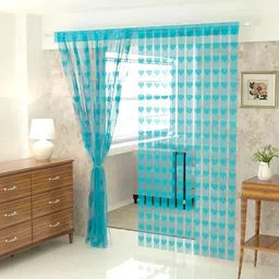 fozzby 200 cm (7 ft) Door Polyester Semi Transparent Curtain Single Curtain-picture-26