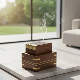 rapidcart Square Wood Coaster Set image 4