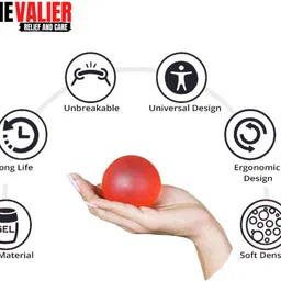 chevalier Physiotherapy Hand Squeeze Exercise Gel Ball Stress Relief Hand Support image 3