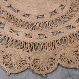 raj international 152 cm X 152 Wool Area Rug image 4