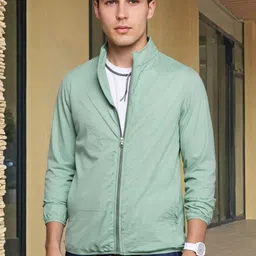PRINTCULTR Solid Men Wind Cheater image 5