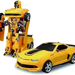 inos 2in1 Automatic Convertible Transforming Robot Car Toy with Light & Sound for Kid image 1