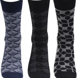 Designer Office/ Business/ Formal Full Length Socks for Men Mid-Calf/Crew-image-1