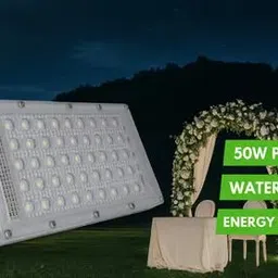 blexo Brick Series 50W LED Lens Flood Lights – White (Pack of 5, AC, IP66) Flood Light Outdoor Lamp image 4