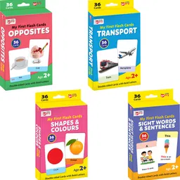 little berry First Flash Cards (Set of 4): Easy & Fun way of Learning 3yr-6yr Kids -144 Cards-picture-27