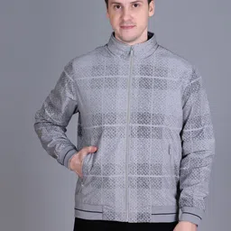 Men Printed Bomber Jacket-image-38