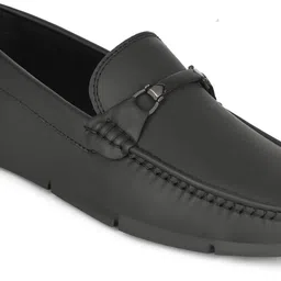 areeba Black Loafers for Men Formal Look Stylish Casual Shoes Daily Use Comfort Fit Loafers For Men image 4