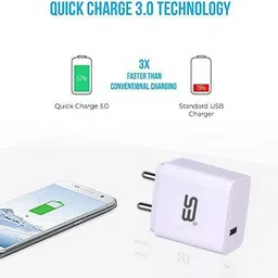 shopbucket Wall Charger Accessory Combo for Single USB Port Fast Charger 18W, OPPO A12, OPPO A5s, OPPO F11 Pro image 2