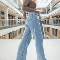 vbeauti Women Regular High Rise Light Blue Jeans image 5