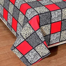 n g products Polycotton Double Flat 160 TC Cartoon Bedsheet image 3