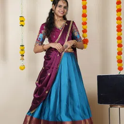 payu Self Design Semi Stitched Lehenga Choli-picture-26