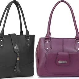 Women Black, Purple Shoulder Bag-image-95