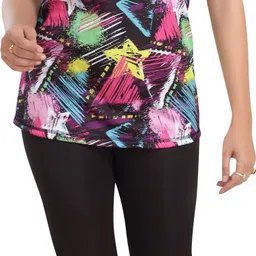 Printed Women Swim-dress Pink Swimsuit-image-31