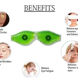 neeva entreprise Aloevera Cool Gel Eye Mask,Eye Patches Remove Dark Circles, Eye Care (Pack 3) image 3