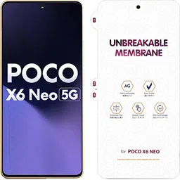 Blate Edge To Edge Screen Guard for POCO X6 NEO MATTE FRONT MEMBRANE HYDROGEL FILM-image-48