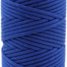 bobbiny Knitted Braided Blue Crochet 100m 3MM Macrame Thread Cotton Cord for Macrame DIY image 5