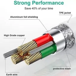 GENWARP USB Type C Cable 3 A 1 m OEM 60W Fast Charging Type C to Type C Cable image 5