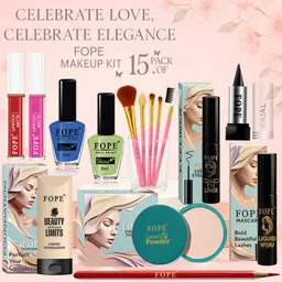 fope Makeup Combo Long Stay Finish Complete Bridal Look Beauty Set-picture-30