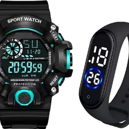 blutech Digital Watch - For Boys Brand - A Digital Watch With LED Shockproof Multi-Fun image 1