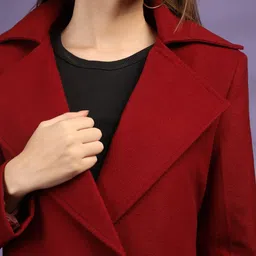 plagg Wool Solid Coat For Women image 5