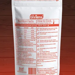 by grandma Veggies & Nuts With Sprouted Cereal – Sprouted Wheat, Carrot with Almonds and Dates Instant baby Food For 8+ month babies | Preservative Free Instant Porridge Mix for 6 - 36 months babies | (Pack of 3) Cereal image 2