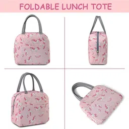 rhydin Thermal Cooler Tote Bag Picnic Organizer Storage Lunch Bag Waterproof Lunch Bag Waterproof Lunch Bag image 2