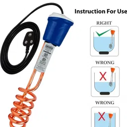 superkraft Water Proof Shock Proof Quick Heat Tech 1500W Immersion Water Heater Rod WP24 1500 W Shock Proof Immersion Heater Rod image 5