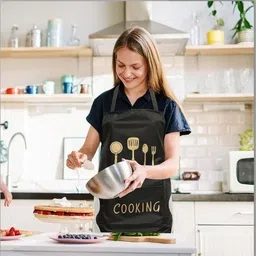 bbd kitchen shop Polyester Home Use Apron - Free Size image 4