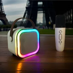 Sterling Bazaar G63_k12 Wireless Karaoke Mic Speaker: K12 with RGB, 5W Bluetooth 10 W Bluetooth Home Audio Speaker-image-12