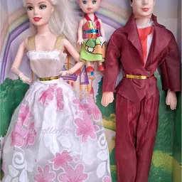 Beautiful Couple Doll with Set for Kids, Foldable Arms & Legs [Pack of: 1]-image-6