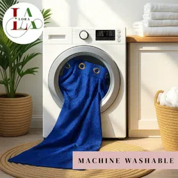 lalora 150 cm (5 ft) Window Velvet Blackout Curtain (Pack Of 2) image 4