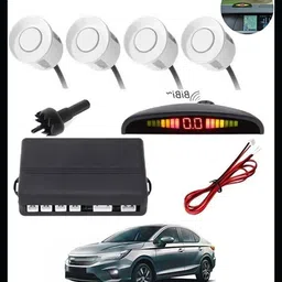 3a featuretail Universal 4 White Reverse Parking Sensor-AP25A385 Universal 4 White Reverse Parking Sensor-AP25A385 Parking Sensor image 1