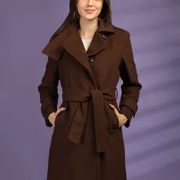 plagg Wool Solid Coat For Women image 2