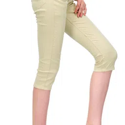 fashion cult Women White Capri image 4