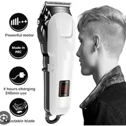 zeus volt - 809A PROFESSIONAL TRIMMER with 240min Runtime. Trimmer White, Black Pet Hair Trimmer-picture-14