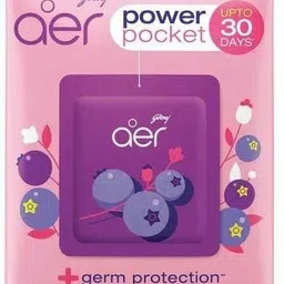 godrej BERRY RUSH, AER POWER POCKET, AIR FRESHNER, PACK OF 4, BATHROOM TOILET, LAST UPTO 30 DAYS Blocks image 2