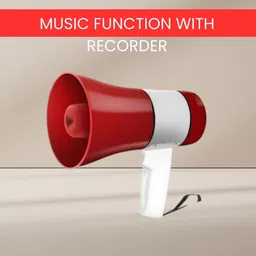 clairbell King Bhopu with High Volume Speaker, Battery Backup and Recording FeatureQ226 Handheld Megaphone and Rechargeable Siren Loudspeaker With USB/Memory CardJ143 Outdoor PA System-picture-36