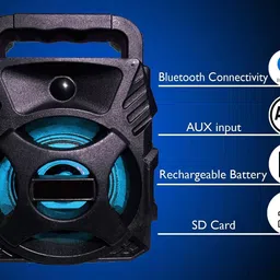 GUGGU G9_ MG KING : The Beat Wherever You Go - This Wireless DJ Speaker Powerful 10 W Bluetooth Home Theatre image 4