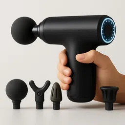 Feeeltript Massage Gun Deep Tissue 6-Speed Portable Percussion Muscle Massager 4 Heads, Pain Relief, Relaxation for Stiff Shoulders With Full body Massage Massager-image-91