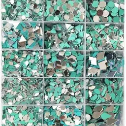 nihaal All Shape Mirror kit for Art Craft Works ( 2100 pcs 100 pcs Each Shape)-picture-18